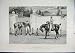 1889 Men Horses Flowers Gate Wall Birthday Old Print
