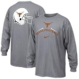 Nike Texas Longhorns Ash 2008 Practice Long Sleeve T-shirt