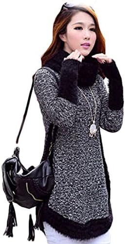 IYZF Full Sweater Elasticity Solid Autumn Charming Black Tops Color Black Size One Size