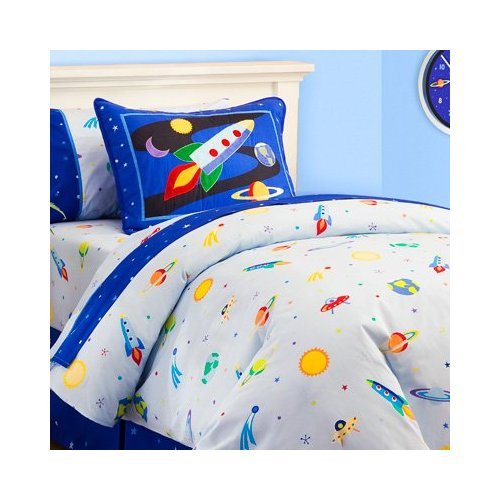 Olive Kids Out of This World Cotton Duvet Cover, Full/Queen Olive Kids Out of This World Cotton Duvet Cover, Full/Queen