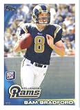 2010 Topps NFL Football Card # 300 Sam Bradford RC - St. Louis Rams ( Rookie Card) NFL Trading Card in a Protective ScrewDown Case!