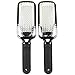 Queentools Colossal Pedicure Foot Rasp and Callus Remover Sided Stainless Steel - Remove Hard Skin Set of 2(Black)