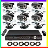 Best Price CCTV Surveillance Video System 1000GB HDD 8 Channel DVR Cameras Complete System with 6 Color CMOS 36 IR Day/Night Indoor/Outdoor Security Cameras 6x 60ft Siamese Cables and Power Adapter Unit included! Internet Access and Smartphone & 3G Mobile Phone Live View!