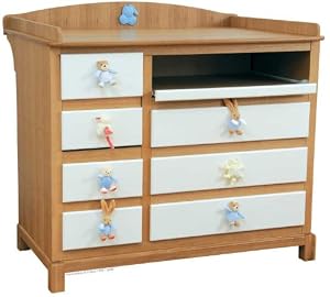 Kalo White Dresser and Changing Table Combination