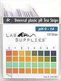 Plastic pH Test Strips, Universal Application (pH 0-14), 100 strips