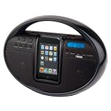 NAXA Electronics NI-3104 Portable AM/FM Stereo Radio with Dock for iPod