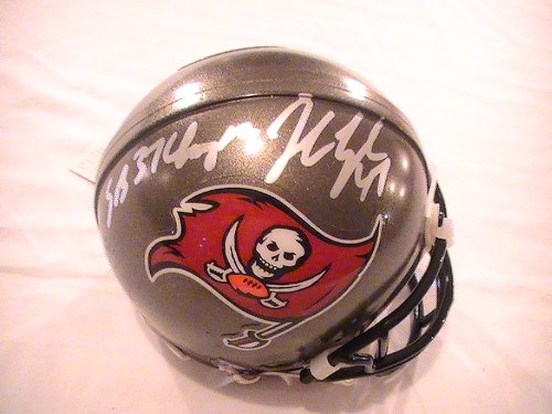 JOHN LYNCH SIGNED AUTOGRAPHED MINI HELMET TAMPA BAY BUCCANEERS + HOLOGRAM