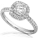 1 2/5 Carat TW Certified Cushion-Cut Diamond Engagement Ring in 14kt White Gold - Size 6