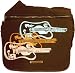 Baby : Diaper Dude Designer Diaper Bag Brown UltraSuede Guitars