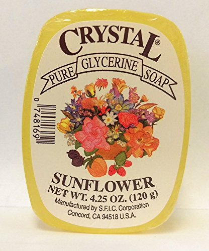 Crystal Glycerine Soap Bars Sunflower (24 bars)