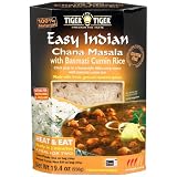 Tiger Easy Indian Heat & Eat, Chana Masala with Basmati Cumin Rice, 19.4-Ounce Boxes (Pack of 6)