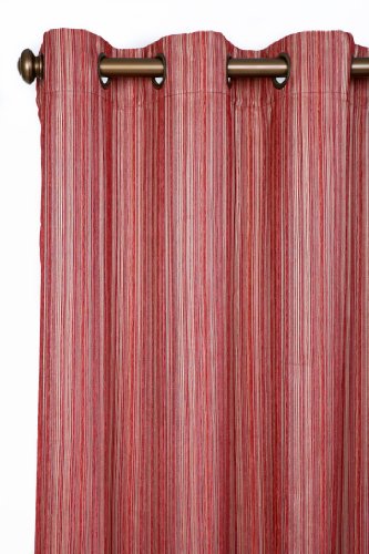 Trendex Home Designs 54 Inch By 108 Inch Curtain With Grommets Red
