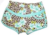 Roxy Girls Aqua and Leopard Board Shorts Sizes M L