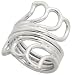 Sterling Silver Hand Made Wire Ring, 1 3/16 (30mm) wide
