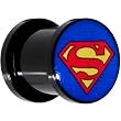 7/16" Licensed Superman Saddle Plug