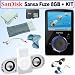 SanDisk Sansa Fuze 8 GB MP3 Player (Black) + 8GB Deluxe Accessory Kit