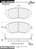 Centric Parts 105.09290 105 Series Posi Quiet Semi Metallic Brake Pad
