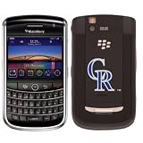 MLB Colorado Rockies CR on BlackBerry Tour Phone Cover (Black)