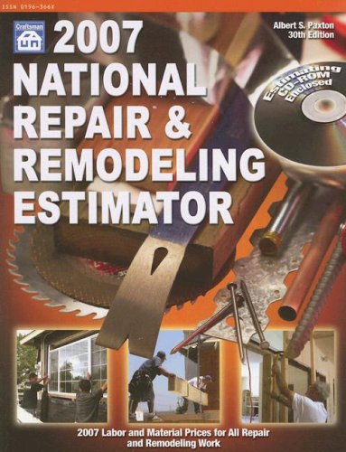 Books: 2007 National Repair & Remodeling Estimator  National Repair and Remodeling Estimator 