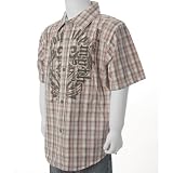 Calvin Klein Boys 4-7 Plaid Button-up Shirt