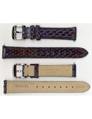 Invicta Genuine 16mm Blue Cobra Leather Watch Strap IS249