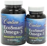 Carlson labs calaomega (cala omega) omega-3 from calamari, 90+30 Soft Gel (088395018046)