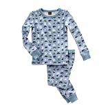 Tea Collection Oragami Print Sleepwear Set, Powder Blue, 18-24 Months