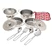 11 Piece Stainless Steel Cookware Set - Pots, Pans, Lids, Strainer & Utensils