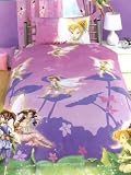 Kitchen & Housewares : Disney Fairies Duvet Cover and Pillowcase Single Fantasy Design Bedding