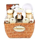 Eggnog Scented Candle & Home Fragrance Accessory Gift Basket - Includes Ceramic Oil Warmer & Wax Aroma Tarts - Great Christmas Holiday Gift Idea