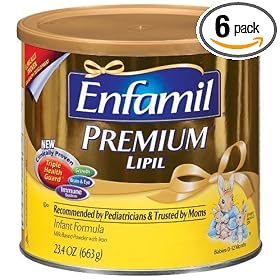 Enfamil Premium LIPIL Powder Formula for Infants, 23.4-Ounce Cans (Case of 6)