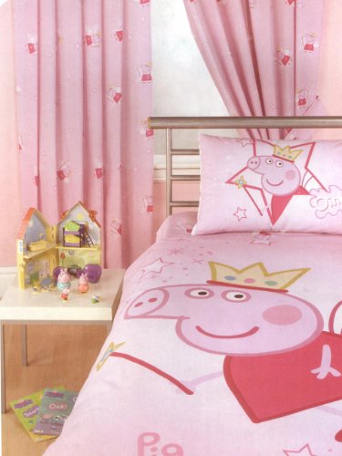 Childrens Toyshop  Kitchen & Housewares : Peppa Pig Curtains Princess Design 72" drop