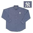 New York Yankees MLB "Matrix" Button Down Shirt (Navy)