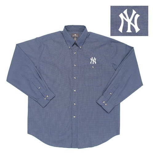 New York Yankees Matrix Shirt by Antigua - Navy Medium