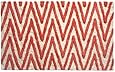 Bacova Guild Berros Cotton Fashion Bath Rug, 20 by 32-Inch, Chevron Stripe, White/Coral