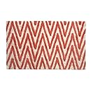 Bacova Guild Berros Cotton Fashion Bath Rug, 20 by 32-Inch, Chevron Stripe, White/Coral