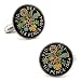 Penny Black 40 Hand Painted British Six Pence Coin Cufflinks (PB-120-SL)