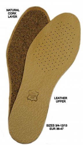 Leather upper Cork Insole Size 8/9 Eur 42/43