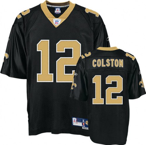 Marques Colston Black Reebok NFL Premier New Orleans Saints Jersey - X-Large