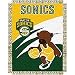 Seattle SuperSonics NBA Triple Woven Jacquard Throw (044 Series) (36x46)