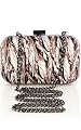 Feather Print Clutch