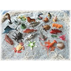 24er Set Seetiere Fische ca. 3-7cm Kunststoff