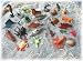 Produkt-Bild: 24er Set Seetiere Fische ca. 3-7cm Kunststoff