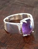 Amethyst ring, 'Contempo' 6.5 (US Ring Size)