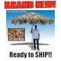 7 Foot Thatched Patio Tropical Hawaiian Umbrella - NEW
