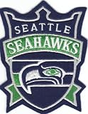 Vintage Seattle Seahawks 5 inch Crest Patch (sew on) Throwback, Old Logo