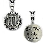 Scorpio Zodiac Sign Pendant Astrology Jewelry Horoscope Necklace