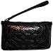DKNY Wristlet Slgnature Quilted Logo Gunmetal