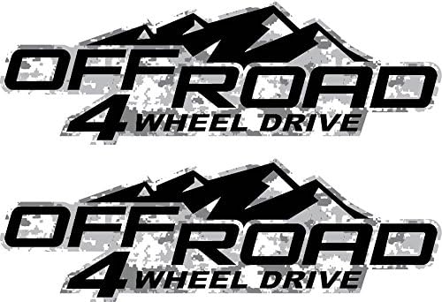 4x4 Decals -2008 to 2014 Chevy Style Snow Camo