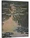 Global Gallery Budget Claude Monet Water Lilies (with Willows) Gallery Wrap Giclee on Canvas Wall Art Print